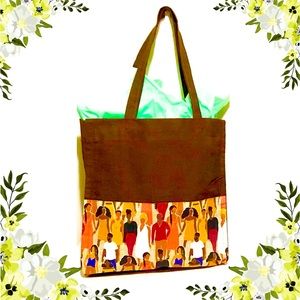 Custom always walking forward tote bag